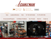 Tablet Screenshot of cooksnookstore.com